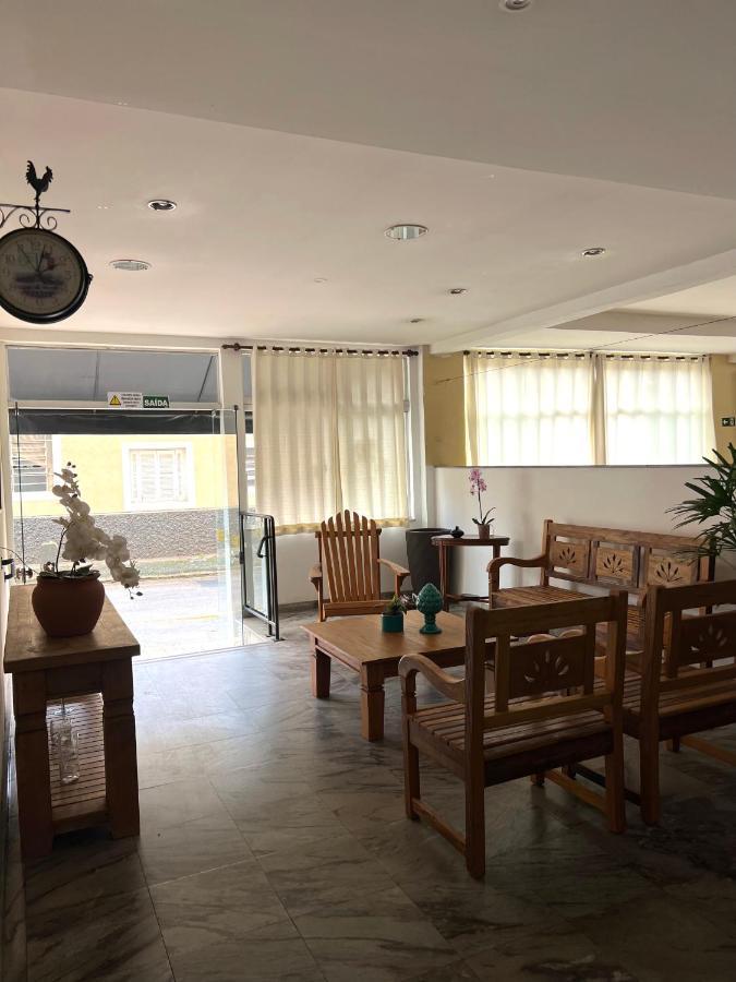 Hotel Thermas Da Mantiqueira - Pocos De Caldas - De Frente Para A Praca Central E Relogio Floral Bagian luar foto